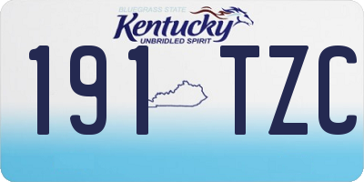 KY license plate 191TZC