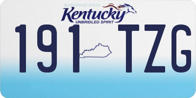 KY license plate 191TZG