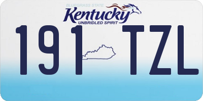 KY license plate 191TZL