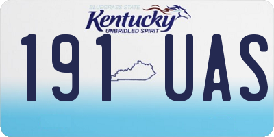 KY license plate 191UAS