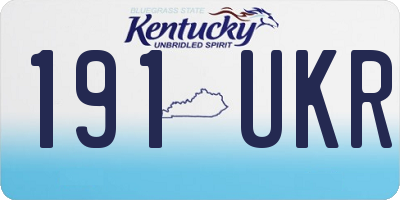 KY license plate 191UKR