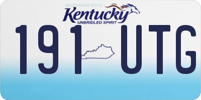 KY license plate 191UTG
