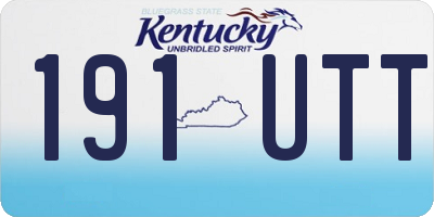 KY license plate 191UTT