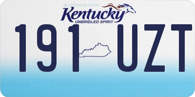 KY license plate 191UZT