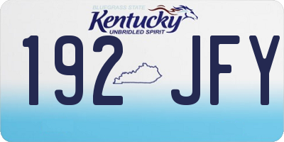 KY license plate 192JFY
