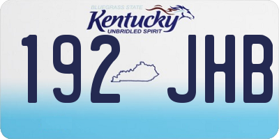 KY license plate 192JHB