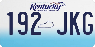KY license plate 192JKG