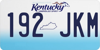 KY license plate 192JKM