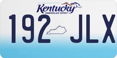 KY license plate 192JLX