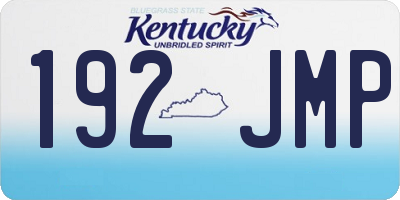 KY license plate 192JMP