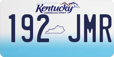 KY license plate 192JMR