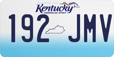 KY license plate 192JMV