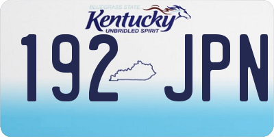 KY license plate 192JPN
