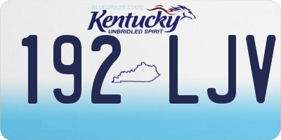 KY license plate 192LJV