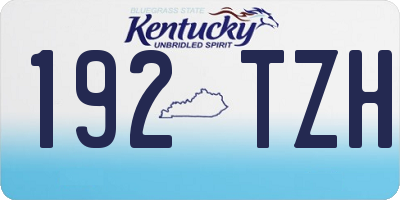 KY license plate 192TZH