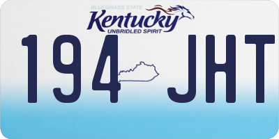 KY license plate 194JHT
