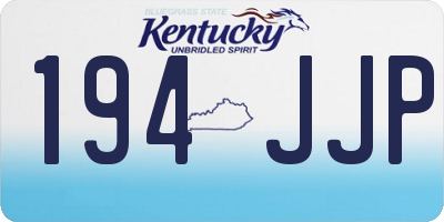KY license plate 194JJP