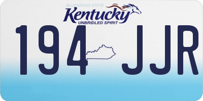 KY license plate 194JJR