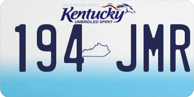 KY license plate 194JMR