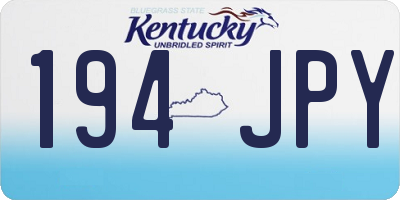 KY license plate 194JPY