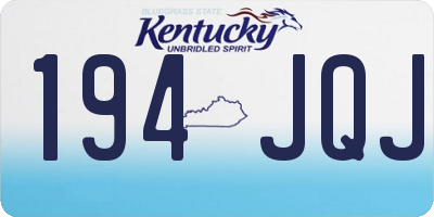 KY license plate 194JQJ