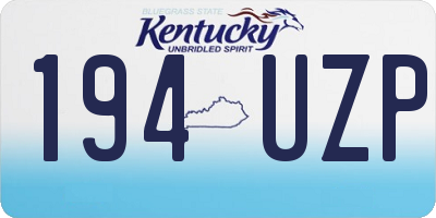 KY license plate 194UZP