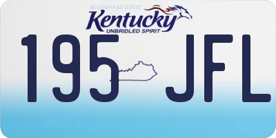 KY license plate 195JFL