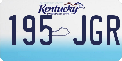 KY license plate 195JGR
