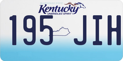 KY license plate 195JIH