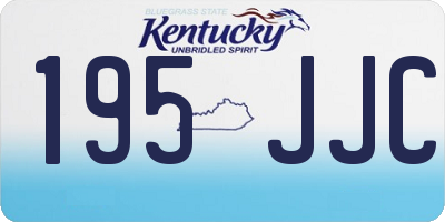 KY license plate 195JJC