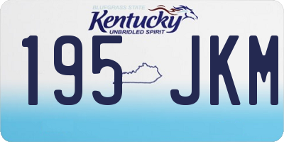 KY license plate 195JKM