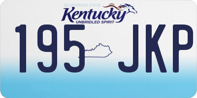 KY license plate 195JKP