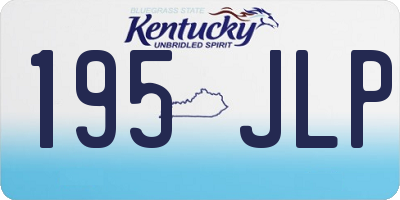 KY license plate 195JLP