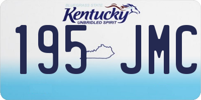KY license plate 195JMC