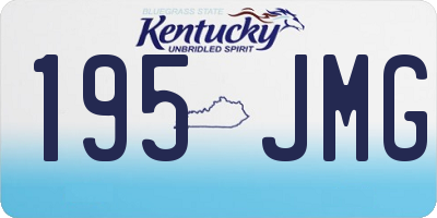 KY license plate 195JMG