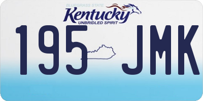 KY license plate 195JMK