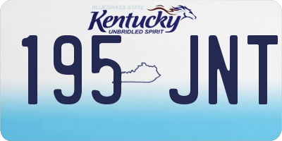 KY license plate 195JNT