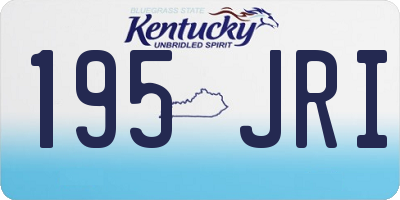 KY license plate 195JRI