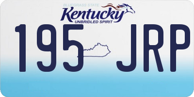 KY license plate 195JRP