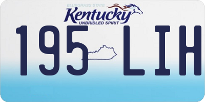 KY license plate 195LIH