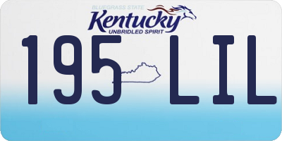 KY license plate 195LIL