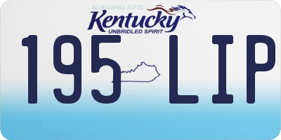 KY license plate 195LIP
