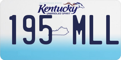 KY license plate 195MLL