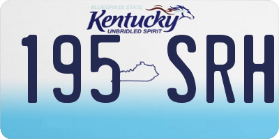 KY license plate 195SRH