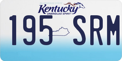 KY license plate 195SRM