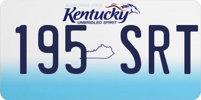 KY license plate 195SRT