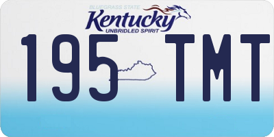 KY license plate 195TMT