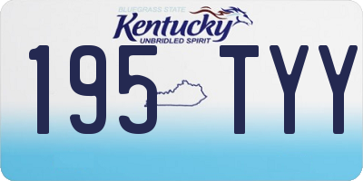 KY license plate 195TYY