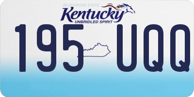 KY license plate 195UQQ