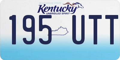 KY license plate 195UTT